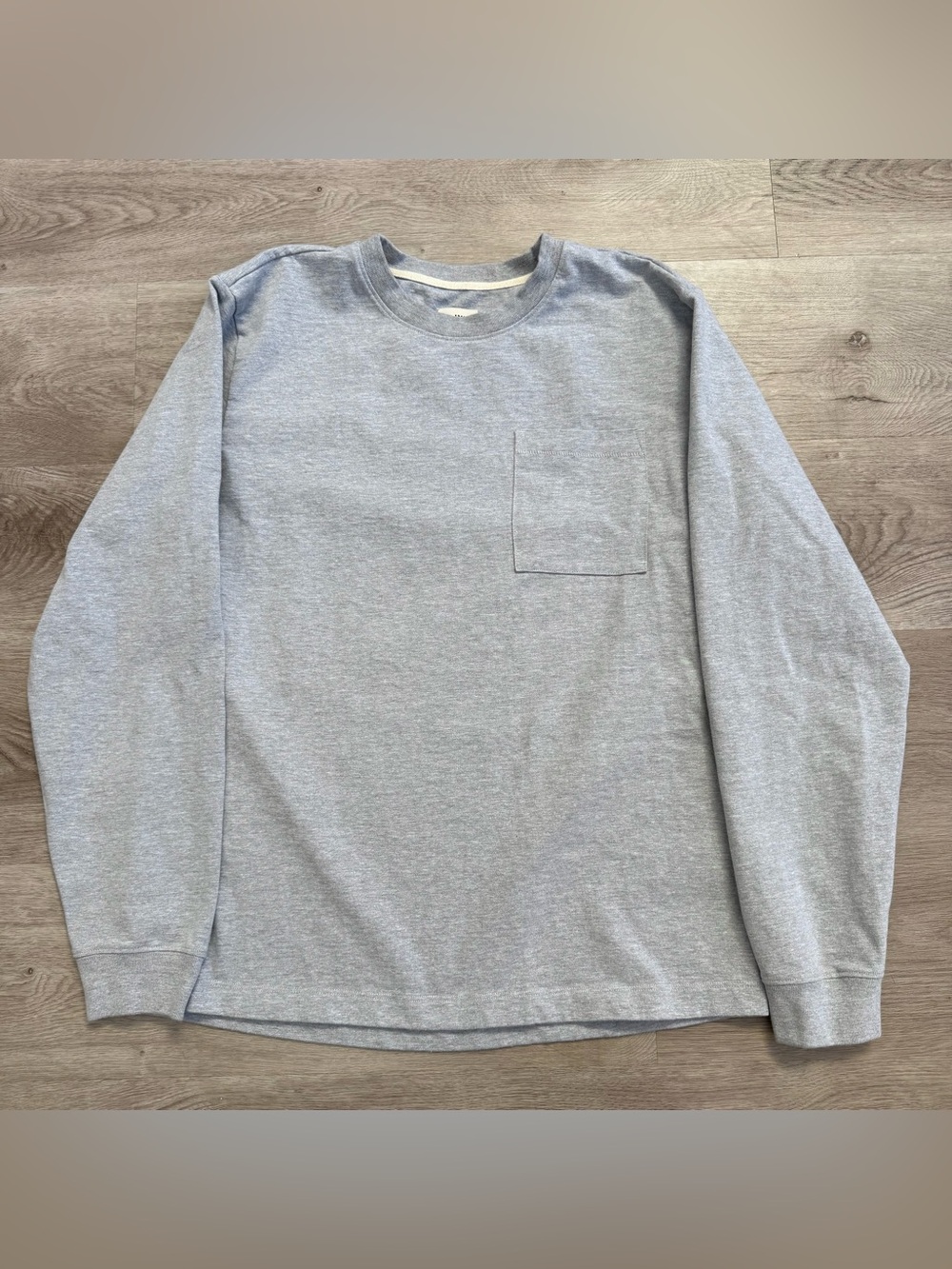 Flint and Tinder Shirt Long Sleeve American Heavyweight Pocket Gray Made In USA